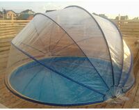 Павильон для бассейна круглой формы, материал ПВХ