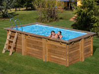 Деревянный прямоугольный бассейн 3*2*1,3м